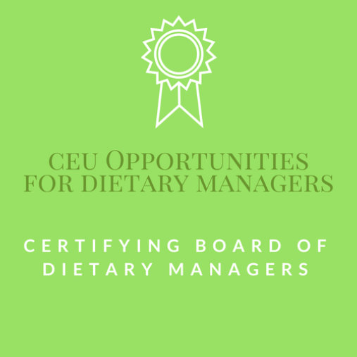 Certifying Board of Dietary Managers