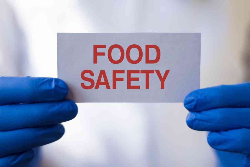 food safety handheld sign